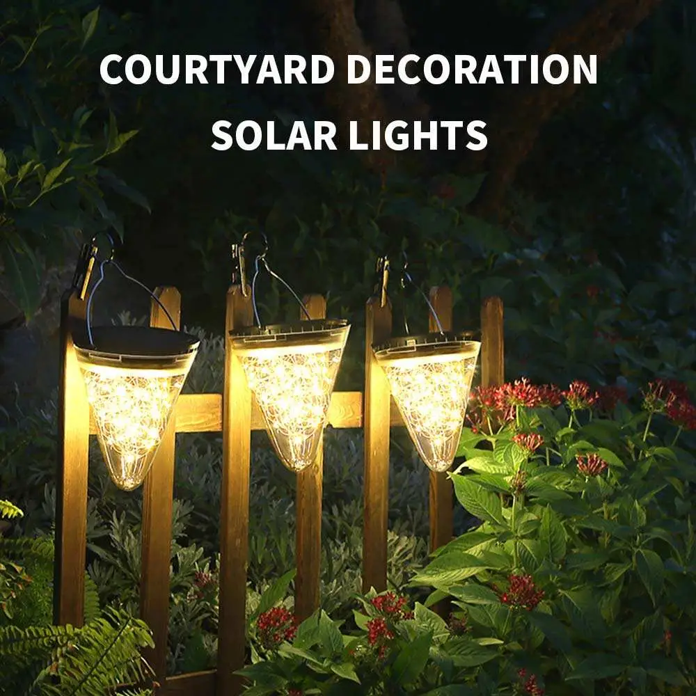 Solar Garden Light, Solar Powered Hanging Lantern