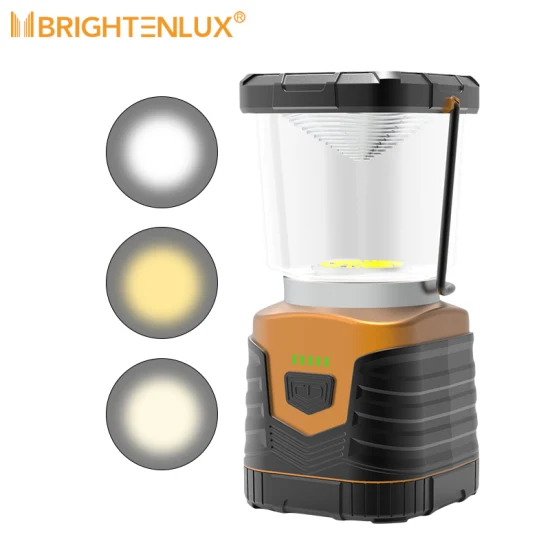 Brightenlux Nouveau Design 360 Luminosité Haute Luminosité Portable Extérieur LED Lampe de Camping pour Tente, Étanche 3 D Batterie LED Lanterne de Camping