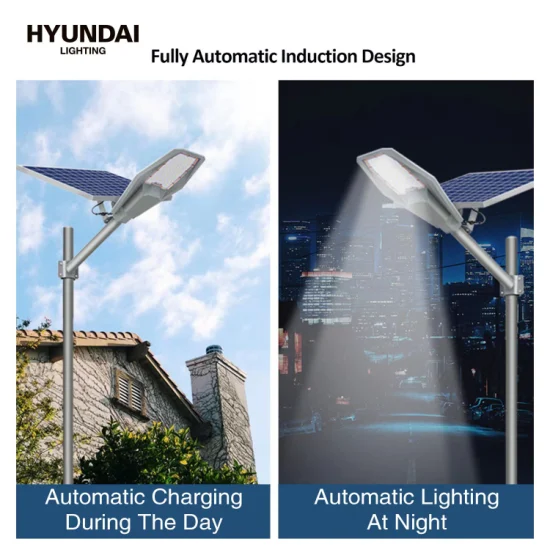 Hyundai allée allée Hightlight éclairage économie d'énergie lampe de route lumière solaire réglable extérieur IP65 100W/200W/300W/400W LED réverbère