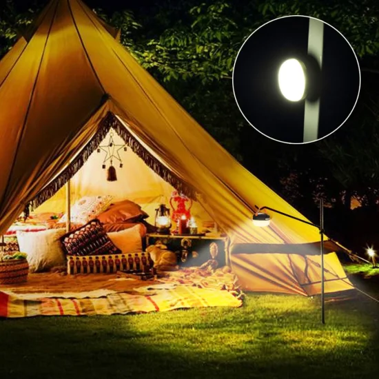 Lanterne de camping à port USB décorative Lampe de camping à LED avec alimentation de secours Sos