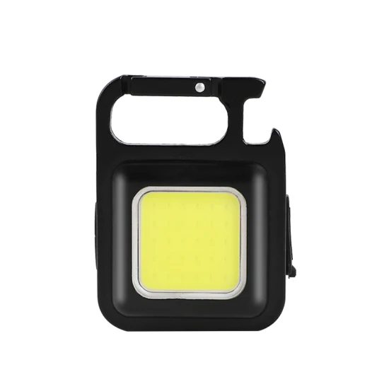 COB Rechargeable Mini Torche Portable Haute Puissance LED Porte-clés Lampe Souper Lumineux Camping Lumière