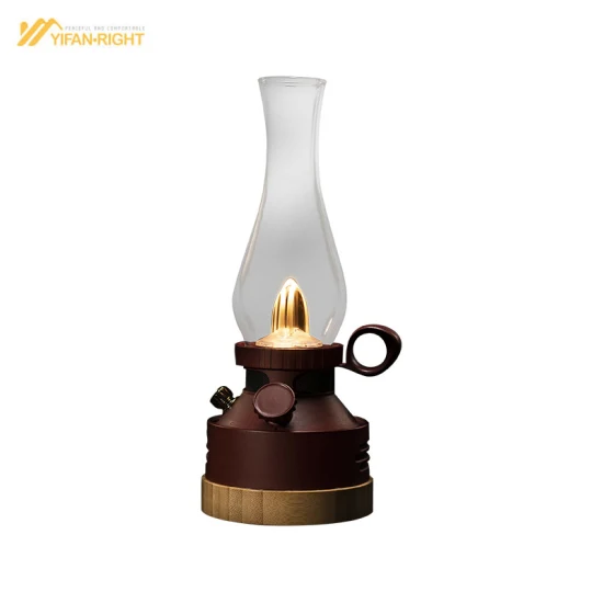 Lampe Atomosphère Vintage avec Haut-Parleur Bluetooth Lampe de Camping LED Rechargeable