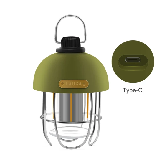 Goldmore2 Lampe de camping décorative en métal à DEL rechargeable de style vintage