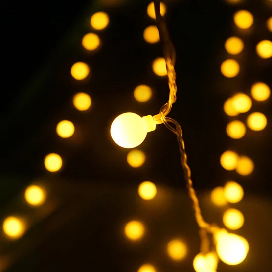 Lumières de cerisier décoratives à piles LED Rope Light Camping Randonnée Lumière de sécurité Tent String Light Warm White Yellow Light Bl20205