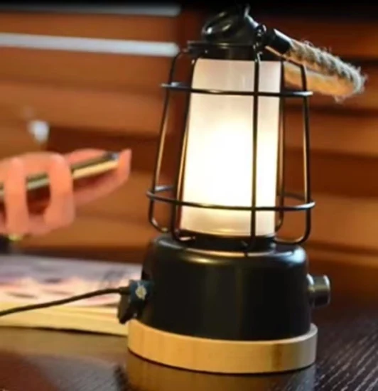 Lampe d'extérieur rechargeable portable pour lanterne de camping chaude